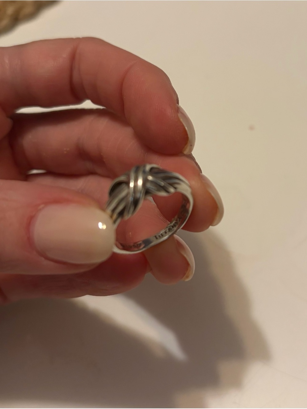 Tiffany & Co. Sterling Silver Knot Ring - Silver - Picture 6 of 8